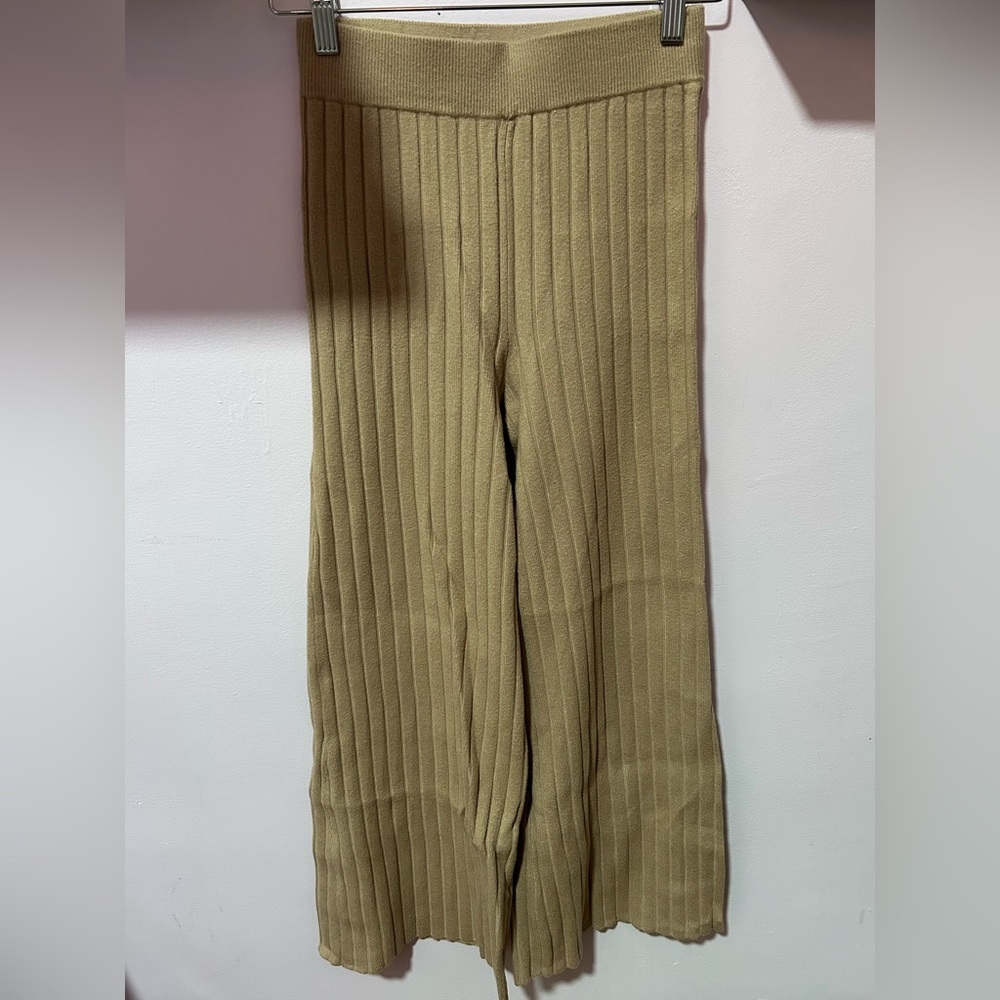 Sincerely Jules Textured Tan Trousers